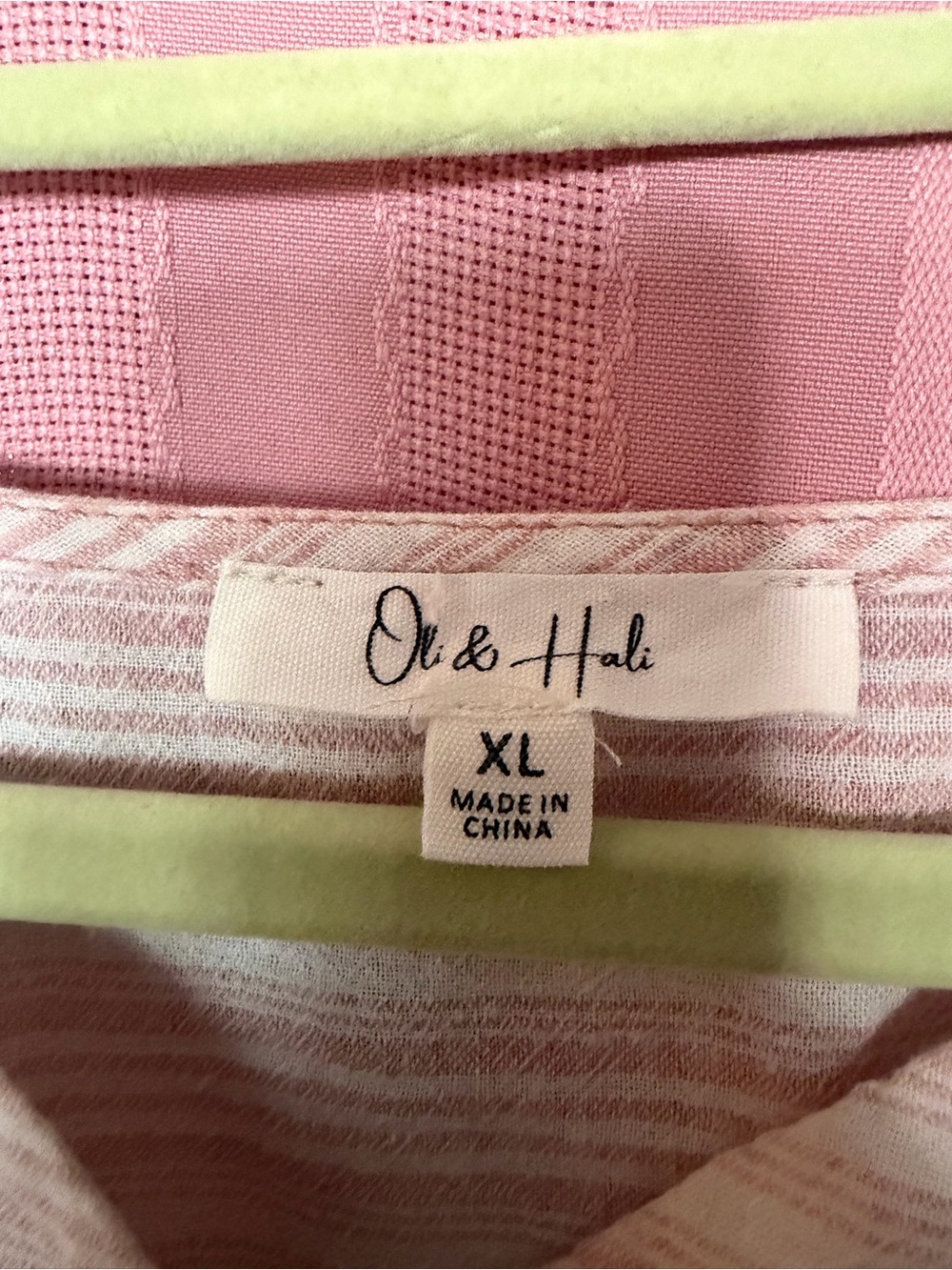Oli & Hali Pink Striped Top - Picture 2 of 4